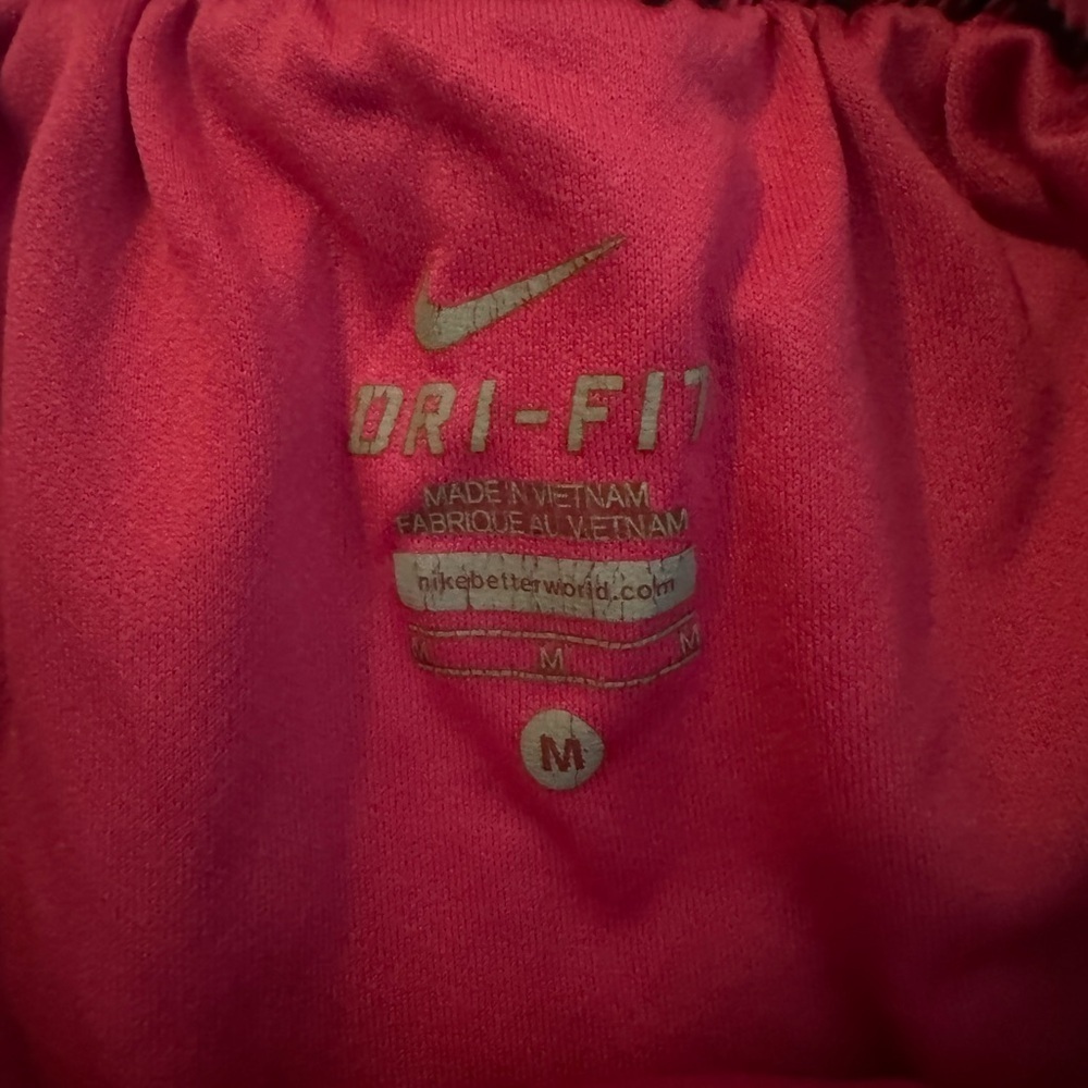 Nike Dri Fit Pink and Blue Pebble Print Logo Shorts - Picture 6 of 7